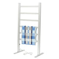 Portable Freestanding Towel Warmer, Aluminum Alloy Electric Heated Towel Rack, Bathroom Constant Temperature Heated Towel Rail Radiator with 6 Square Bar, 520X390x1050mm