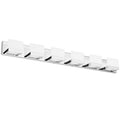 Tipace Modern 6 Lights LED Vanity Light for Bathroom Up and Down Chrome Bathroom Wall Light Fixtures Over Mirror(White Light 6000K)