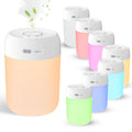 Portable Small Humidifier, 650ml Colorful Mini Humidifier for Bedroom, Office Desktop, Baby Room, Plants, Cool Mist Humidifiers(White)
