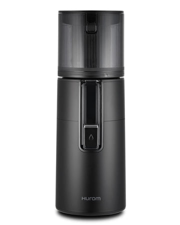 Hurom H400 Renewed Easy Clean Slow Juicer, Matte Black | Hands-Free | Hopper Fits Whole Produce | Quiet Motor | Scrub Free Cleaning | BPA Free | Easy Assembly | Cold Press Masticating Juicer