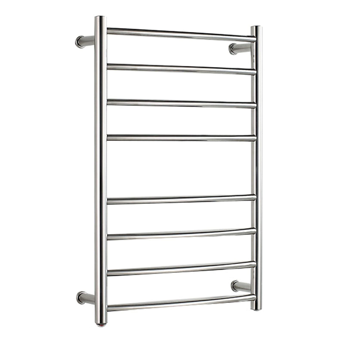 Towel Warmer/Electric 7 Curved Bar Heated Towel Rack, Wall Mounted 304 Stainless Steel Mirror Polished Towel Warmer Energy Efficient 65W Bathroom Heater Towel Rail, 700X520x125mm,Hardwired (Plug in)