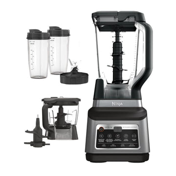Ninja BN801 Professional Plus Kitchen System with Auto IQ, 1400 Wp - Gray (Renewed)