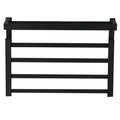 Smart Electric Towel Warmer, 4 Bars Wall Mounted Plug-in Heated Towel Rack, Bathroom Space Aluminum Towel Rail with Shelf, Constant Temperature Drying Rack,A