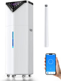 19L/5Gal Humidifiers for Bedroom Large Room 2800 sq ft, Quiet Humidifiers for Large Room, Floor Humidifier with 3 Mist Mode & Auto 180°Mist Tube for Home Whole House School Office Commercial Plants