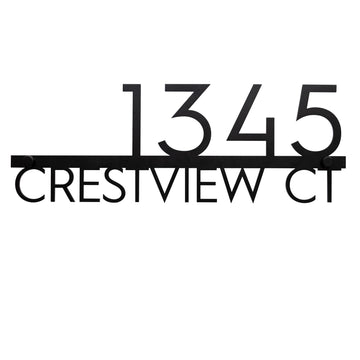 Custom 304 Stainless Steel House Number Sign, Outdoor Address Plaque