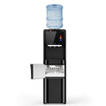 4-in-1 Water Dispenser with Ice Maker, Hot & Cold & Room Temperature Top Loading Water Cooler with Fast Ice Making, Compatible with 3–5 Gallon Bottles, for Home and Office, Space Black