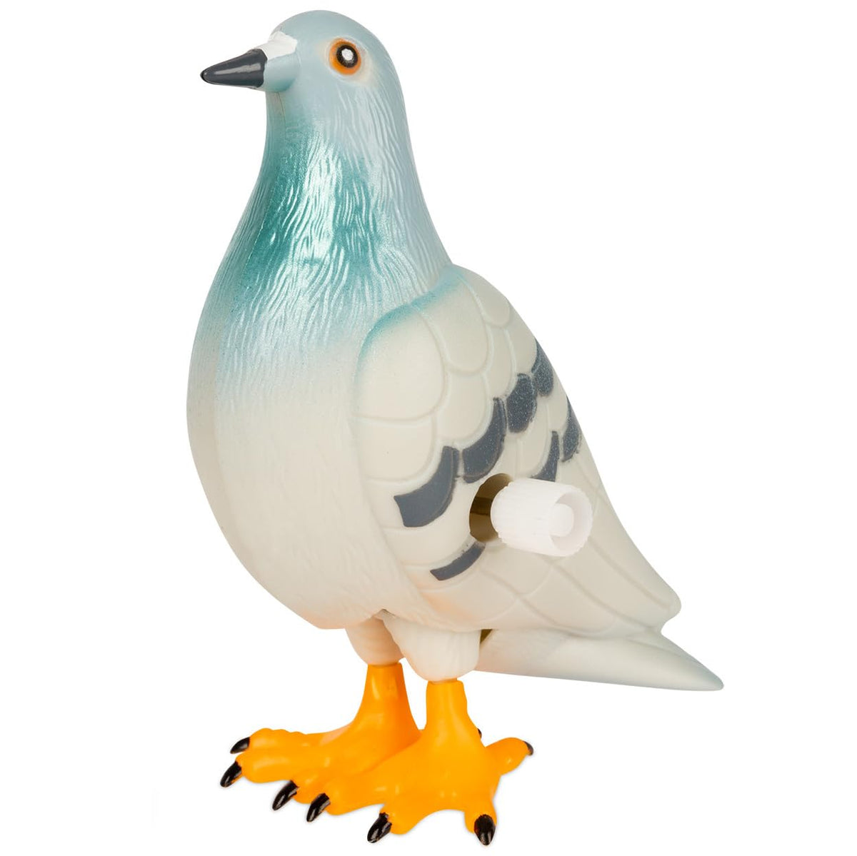 Accoutrements Archie McPhee Hilarious Wind-Up Perky Pigeon: Funny Novelty Gift 3-5/8" (9.2 cm) of Playful Skittering Fun - Bring Laughter with This Hard Vinyl Pigeon