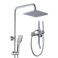 Shower Faucet Brass Round Rainfall Shower Head Set Bathroom Hot&Cold Mixer Valve Wall Mounted Shower Faucet