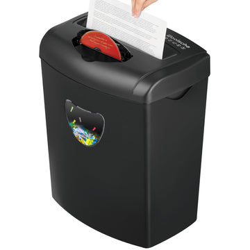 Paper Shredder for Home?Shred 12 Sheet Cross Cut,5.55-Gallon Basket, P-4 Security,Shred Paper/Cards/CDs/Staples/Clips - Jam Proof System for Home Office