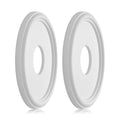 EIFHYT Molded PU Ceiling Medallion for Light Fixtures and Ceiling Fans, 13.1"OD x 4"ID x 1"P (Fits Canopies up to 10.25") White