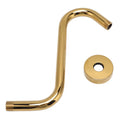 S Shaped Shower Extension Arm Wall Mount Shower Extension Arm Brushed Gold Stainless Steel S Shaped Gooseneck Shower Arms & Slide Bars