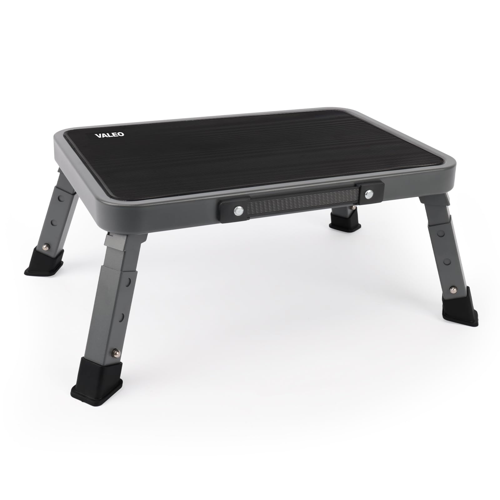 Valeo Folding Step Stool, Adjustable Step Stool with Non-slip Platform, 330 Lbs Capacity, Step Ladder for Adults in Kitchen, Bathroom, Rv,