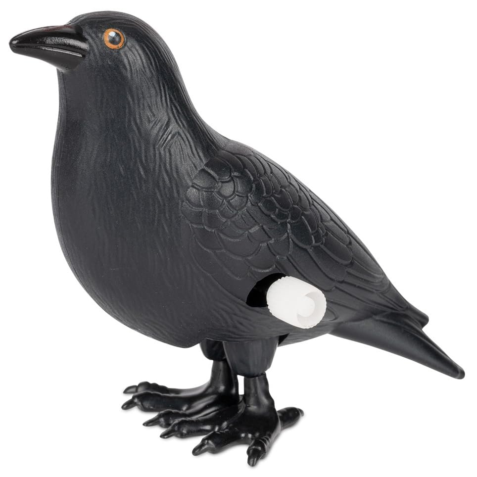 Accoutrements Hilarious and Entertaining Wind-Up Crazy Crow: 3-1/8" (7.9 cm) of Playful Skittering Funny Gifts Novelty Crow - Let The Antics Begin from Archie McPhee