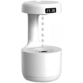 Humidifiers for Bedroom, 800ml Cool Mist Air Humidifier, Anti-Gravity Digital Humidifier with LED Display, Quiet Knob Control for Bedroom, Plants, Nursery, Office - White