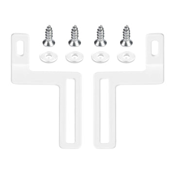 Heavy-Duty Iron Window Brackets for Midea U-Shaped Air Conditioner Powder Coated Anti-Rust Wall Mount Bracket Kit, Air Conditioner Accessories with 4 PCS Screws and Washers Easy Installation
