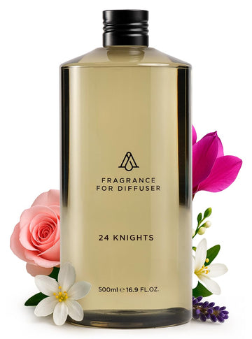 AromaPlan Hotel Scents 24 Knights 16 Fl Oz (473ml), Home Luxury Aroma & Hotel Diffuser Oil- Hotel Diffuser Oil for Aromatherapy- USA Made, Bigger Bottle, Bolder Aroma & Longer Lasting