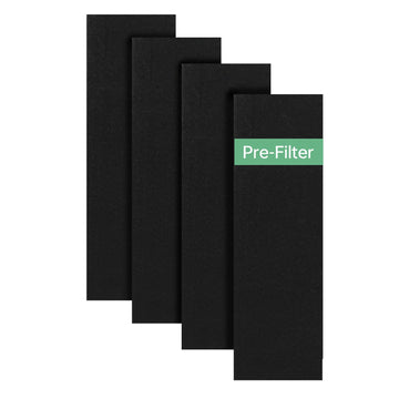Pre-Filter Replacement Compatible with Dhyala KJ02 Pet Air Purifier | Pet Air Purifier Capture Cat Fur and Large Particles for Living Room, Bedroom, Pet Area, 4 Packs, Black