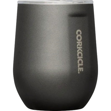 Corkcicle Stemless Wine Tumbler - Keeps Drinks Cold for 6 Hours - Triple-Insulated Stainless Steel - Non-Slip Base - Summer Drinkware Gift - Keeps Drinks Ice Cold - 12 oz - Ceramic Slate
