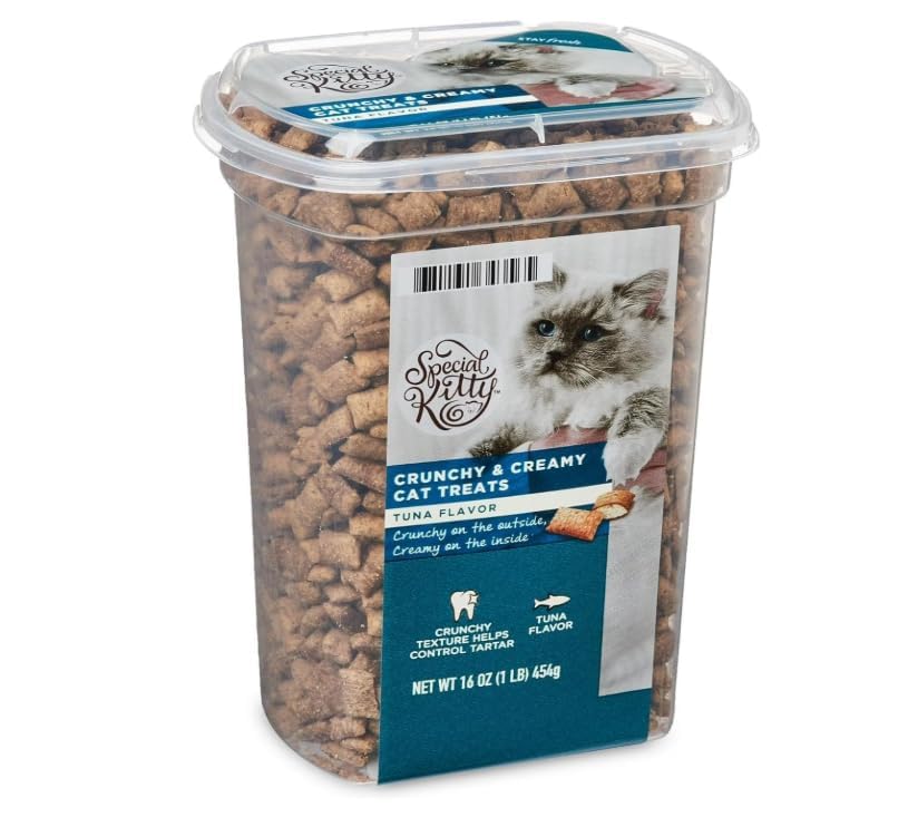 Special~Kitty Crunchy & Creamy Tuna Flavor Cat Treats- 16-oz Pack of 1
