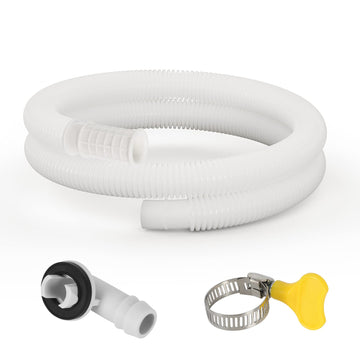 5 ft Portable AC Drain Hose, Air Conditioner Drain Hose for Mini Split | Universal, Flexible&Durable, PE Extension Drainage Tubing Pipe Kit, for AC Condensate Dehumidifier Washer Dishwasher Faucet