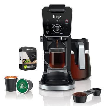Ninja (Refurbished CFP301 DualBrew Pro Specialty 12-Cup Drip Coffee Maker Bundle with Premium 2 YR CPS Enhanced Protection Pack (Renewed)