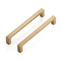 Ravinte 10 Pack Solid 5 Inch Square Cabinet Handles Champagne Bronze Cabinet Pulls Drawer Pulls Kitchen Cabinet Hardware Kitchen Handles