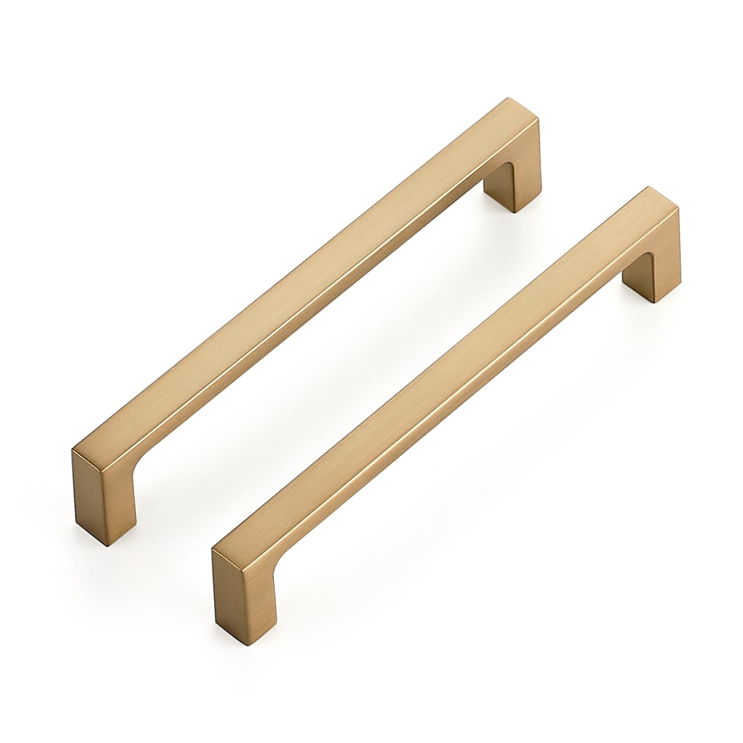 Ravinte 10 Pack Solid 5 Inch Square Cabinet Handles Champagne Bronze Cabinet Pulls Drawer Pulls Kitchen Cabinet Hardware Kitchen Handles