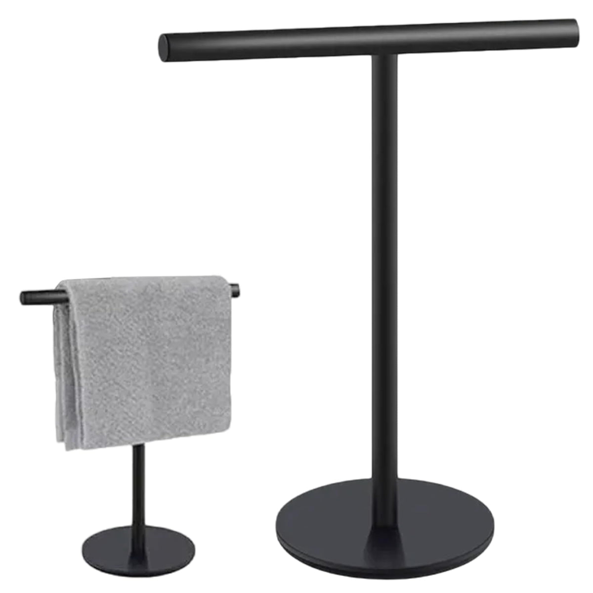 Hand Towel Holder T-Shaped 10x12" Hand Towel Holder Stand with Non-Slip Bottom for Kitchen Bathroom Multi-Purpose Stainless Steel Hand Towel Rack for Jewelry Toilet Paper Roll Hand Towel Rack Towel H