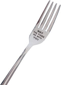 May The Fork Be with You - Gifts for StarWars Fans Laser-Engraved Stainless Steel Fork - Gifts for Mothers Fathers Day