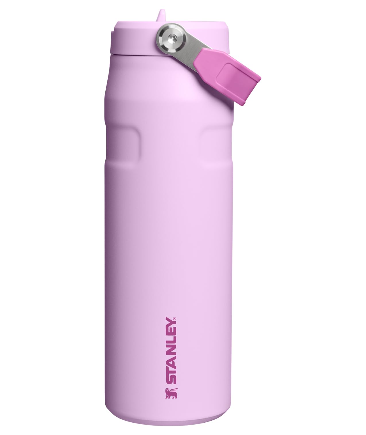 Stanley IceFlow Flip Straw 2.0 Water Bottle 24 OZ | Built-In Straw with Larger Opening | Lightweight & Leak-Resistant | Insulated Stainless Steel | BPA-Free | Soft Orchid