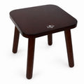 Bee&oak 11 Inch Wooden Step Stools for Adults, Solid Rubber Wood Non-slip Step Foot Stool, Heavy Duty 300 Lbs One Step Stool for Bedroom,