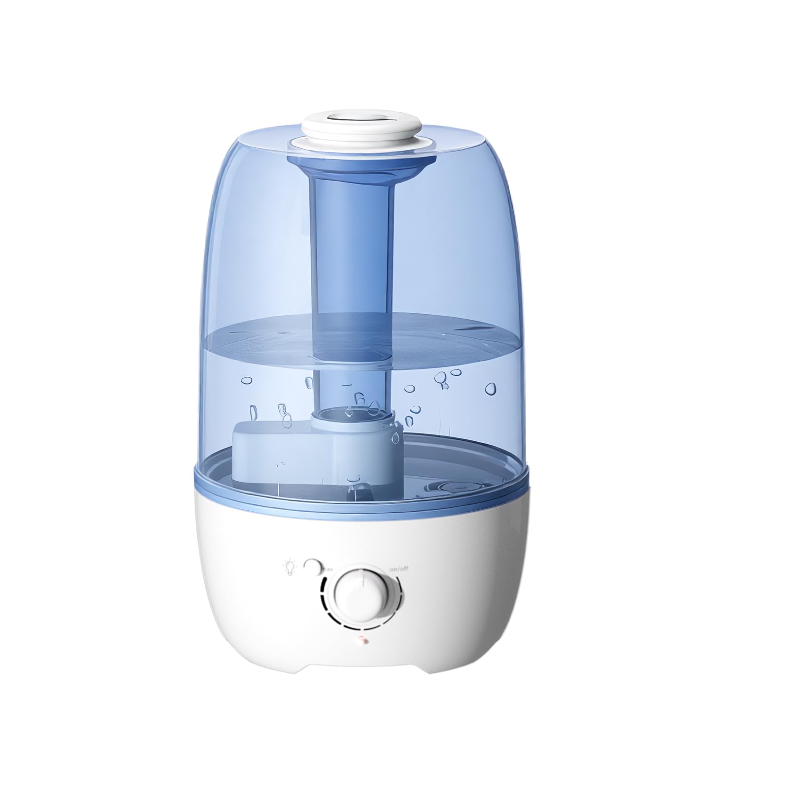 MEGAWISE Cool Mist Humidifier for Kid bedroom with 3.2L Large Capacity, No leakage Design Fine Mist Output Auto Shutoff, Essential Oil Safe Tank (White)