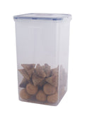 LOCK & LOCK Easy Essentials Food lids/Pantry Storage/Airtight containers, BPA Free, Square-16.9 Cup-for Chips, Clear