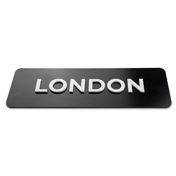 ALÚMADESIGNCO World Clock Signs with Personalized Time Zones, Custom Plates for Wall with Multiple Timezone