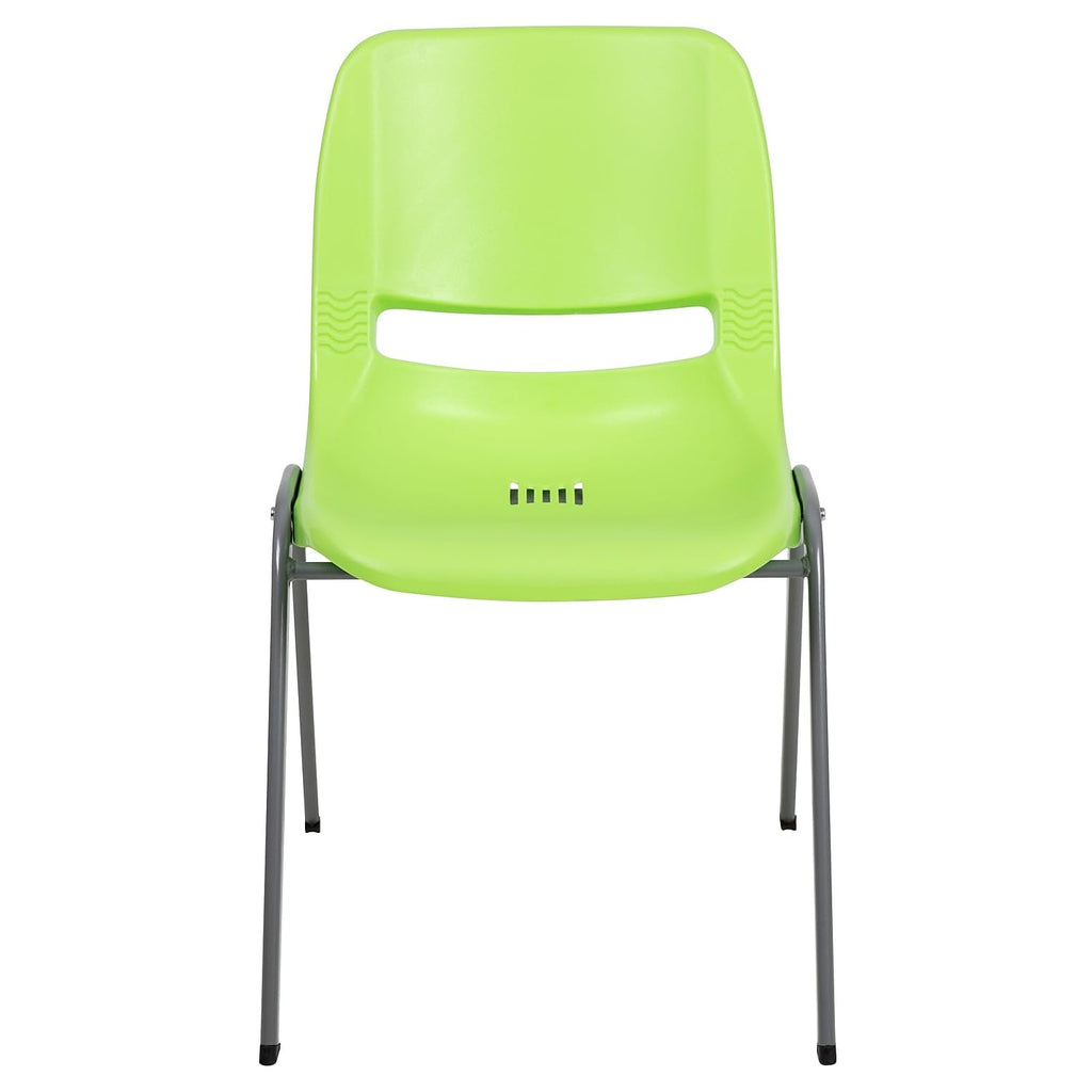 Flash Furniture Hercules Ergonomic Stack Chair, Green, 5-pack, Set of 5