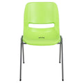 Flash Furniture Hercules Ergonomic Stack Chair, Green, 5-pack, Set of 5