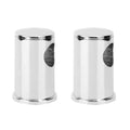 Electroplated Shower Rail Bracket Base, Mirror Finish Surface, Chrome, Metal, 2 Pack, for Bathroom Installation