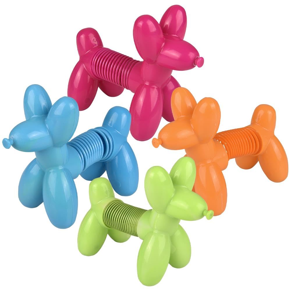 Rhode Island Novelty 4.75" Balloon Dog Coil Spring (1 Per Order, Style May Vary)
