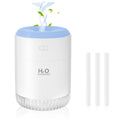 SZO Portable Mini Humidifier, 500ML USB Personal Cool Mist Humidifiers for Bedroom Office Travel Desk, Whisper Quiet 20dB with 2 Mist Modes & Auto Shut-Off, Small Desktop Humidifier?WSQ02 white?