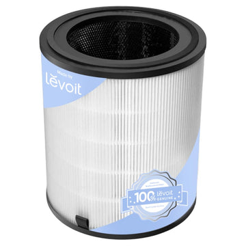 Levoit LV-H133 Air Purifier Genuine Replacement Filter, 1 Pack | High-Efficiency Activated Carbon for Removal of Smoke, Odor, Allergens, Pollen, LV-H133-RF, White