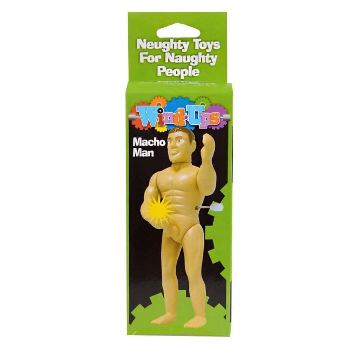 Funny Wind-Up Novelty Figure, 5" Gag Gift for Adults, Hilarious Prank for Bachelorette Party Favors, White Elephant & Office Desk Accessory