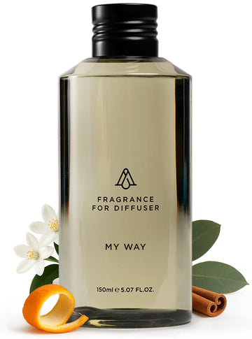 AromaPlan Hotel Scents My Way 5 Fl Oz (148ml), Home Luxury Aroma & Hotel Fragrance Diffuser Oil- Hotel Diffuser Oil for Aromatherapy- USA Made, Bigger Bottle, Bolder Aroma & Longer Lasting