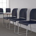 Flash Furniture Hercules Stack Chair, Gray, Set of 1, Navy