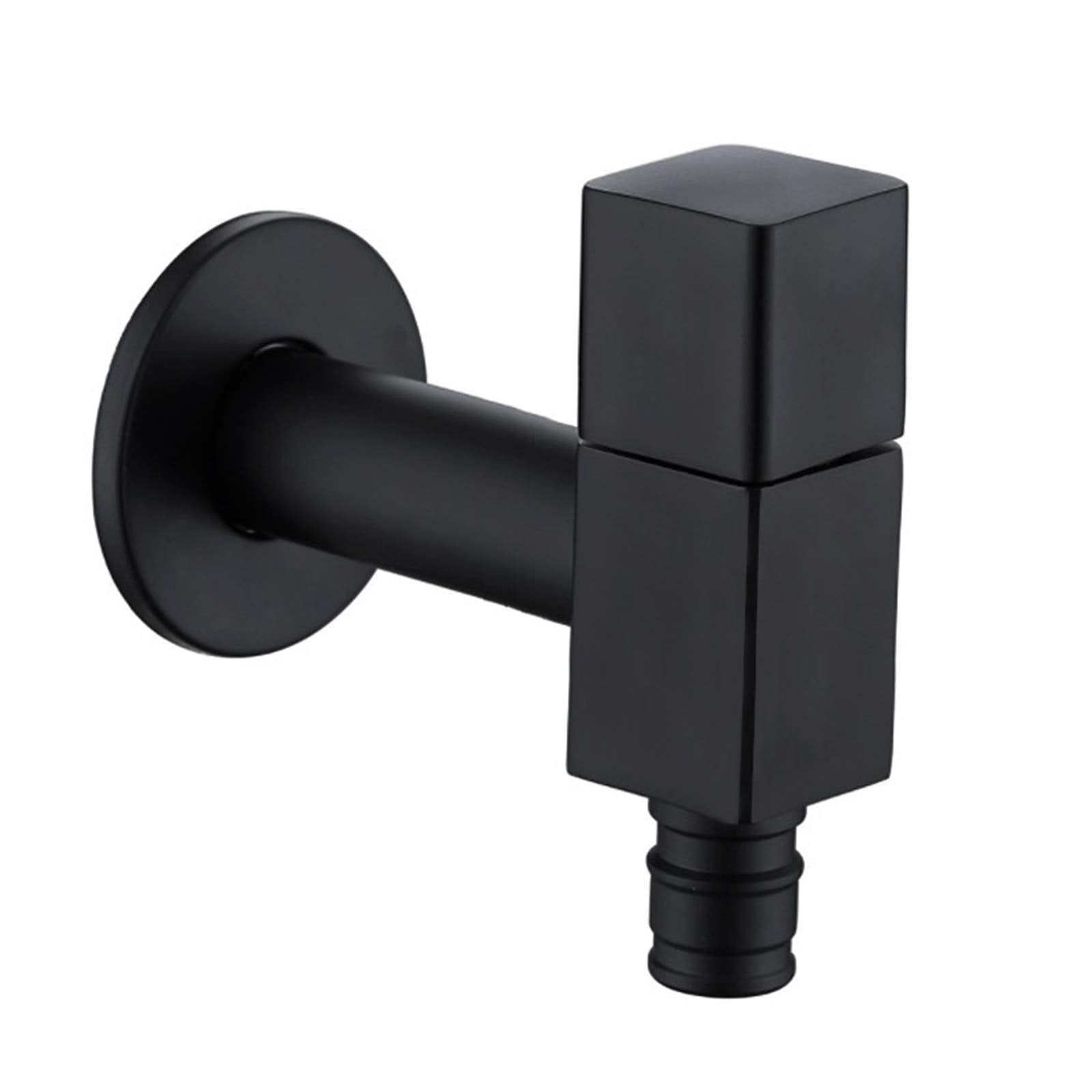 Mop Pool Faucet Wall Mounted Single Cold Water Mop Sink Tap Brass Black Washing Machine Faucet Single Handle Bathroom Garden Faucet,Style A (Color : Style a)