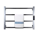 Towel Warmer Drying Rack for Bathroom Radiator, with Timer 4 Bars Heated Bath Towel Rack, Bathroom Electric Heated Towel Rail, 304 Stainless Steel Drying Rack,Hardwired (Hardwired)
