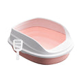 High-Sided Litter Pan for Cats, Rabbits, Hamsters - Easy Clean Potty Toilet with Raised Walls for Small & Medium Pets- 38cm