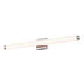Sonneman Modern Lighting 2432.13-DT Tubo Slim LED Linear Vanity, Wall Lighting Fixture for Bathroom or Bedroom with Drum Trim - 3000K - 32" - Satin Nickel