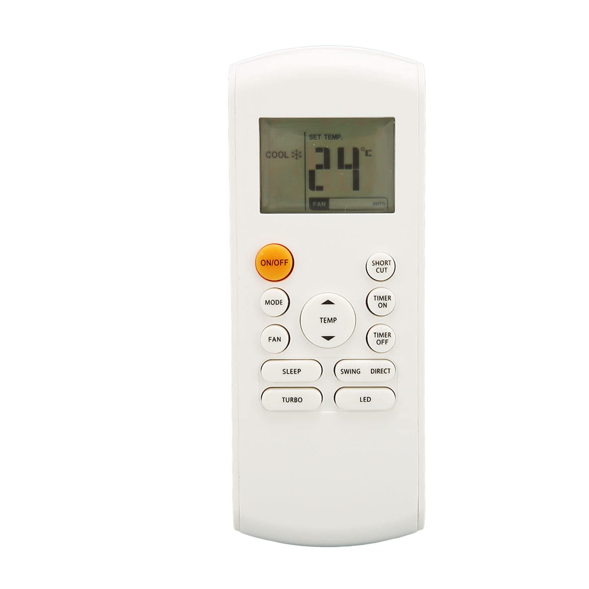 Replacement Remote Control, Air Conditioner Remote Control, Compatible with R57 Series and RG57 Series Remotes R57B1/BGE, RG57/BGE, RG57A/BGE, RG57A1(B)/BGE, etc (Batteries Not Included)