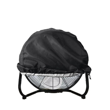 Dustproof Cover for Industrial Fan,Fit for 18"&20" High Velocity Movement Heavy Duty Drum Fan, Heavy Duty Outdoor Floor Fan Cover,Fits up to 24 * 24 * 7.5 inches(Black)