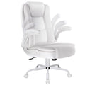 Lemberi Flip-up Arms Office Desk Chair, Big and Tall Managerial Executive Chair, High Back Computer Chair, Ergonomic Adjustable Height Pu